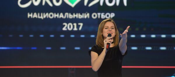 Удзельніца фінальнага шоу нацадбору на Еўрабачанне-2017 Анжаліка Пушнова Удзельніца фінальнага шоу нацадбору на Еўрабачанне-2017 Анжаліка Пушнова - Sputnik Беларусь