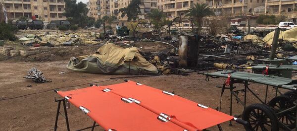 Мобильный госпиталь Минобороны РФ в Алеппо подвергся обстрелу - Sputnik Беларусь