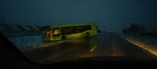 Автобус в кювете в Солигорске - Sputnik Беларусь