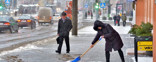 Мокрый снег в Минске - Sputnik Беларусь