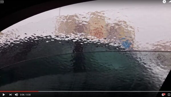 Подарок погоды: наледь образовала в автомобиле еще одно стекло - Sputnik Беларусь