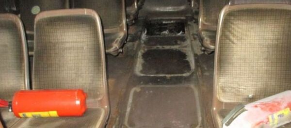 Салон сгоревшего в Могилева пассажирского автобуса - Sputnik Беларусь