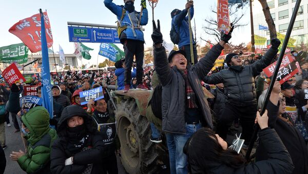 Жители Южной Кореи радуются импичменту президента страны - Sputnik Беларусь