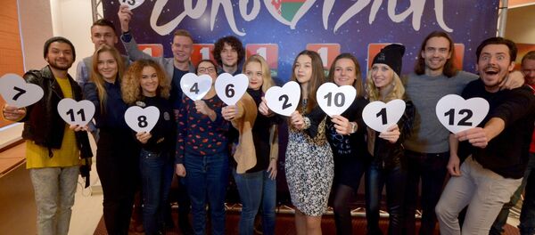 Жеребьевка Евровидения на БТ Жеребьевка Евровидения на БТ - Sputnik Беларусь