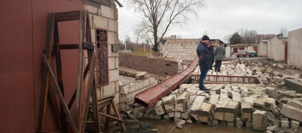 Обрушение гаражей в Бобруйске - Sputnik Беларусь