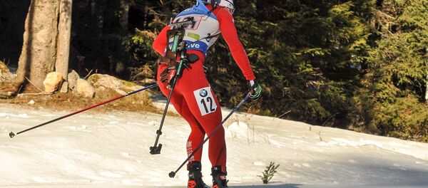 Белорусский биатлонист Сергей Бочарников - Sputnik Беларусь