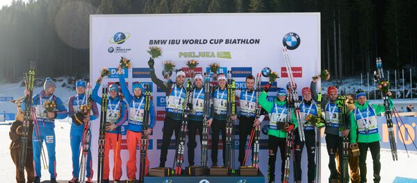 Победители эстафеты в Поклюке - Sputnik Беларусь