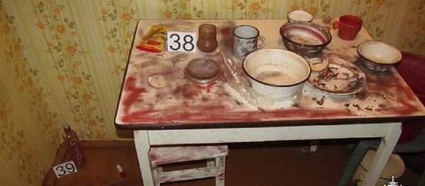 Кухня в квартире, где был найден убитый житель Городка - Sputnik Беларусь