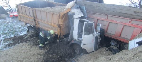 ДТП с участием двух МАЗов - Sputnik Беларусь