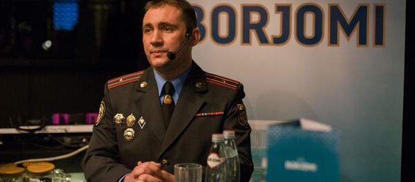 Начальник отдела агитации и пропаганды УГАИ ГУВД Мингорисполкома Сергей Зараник - Sputnik Беларусь