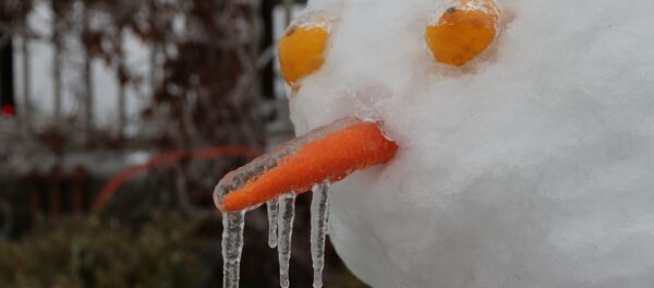 Снеговик после оттепели - Sputnik Беларусь