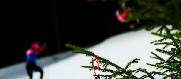 Биатлонист на тренировке Биатлонист на тренировке - Sputnik Беларусь