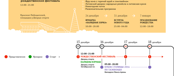 Инфографика на sputnik.by: Рождество и Новый 2017 год в Минске - Sputnik Беларусь