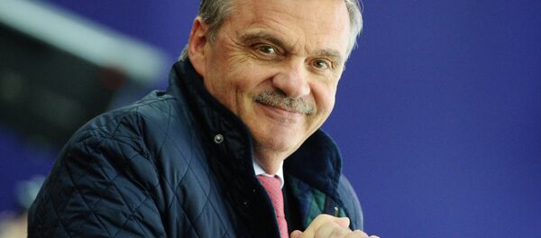 Президент международной федерации хоккея Рене Фазель Президент международной федерации хоккея Рене Фазель - Sputnik Беларусь