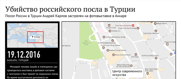 Инфографика на sputnik.by: Убийство российского посла в Турции - Sputnik Беларусь