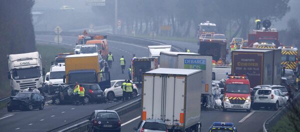 Массовое ДТП во Франции - Sputnik Беларусь