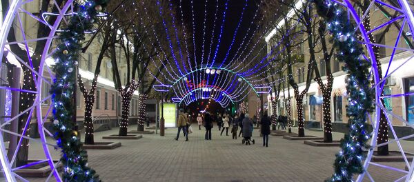 Зорныя нябёсы заззялі вуліцы Пушкінскай - Sputnik Беларусь