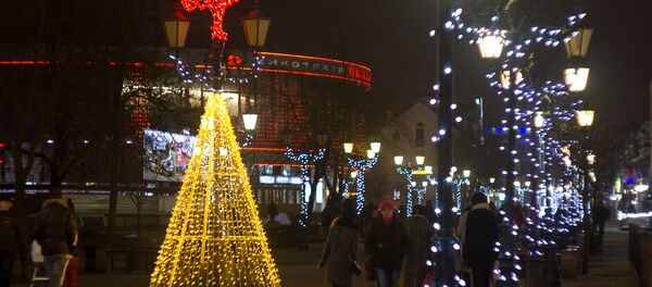 Огненный петух - символ 2017 года, разместился на улице Советской - Sputnik Беларусь