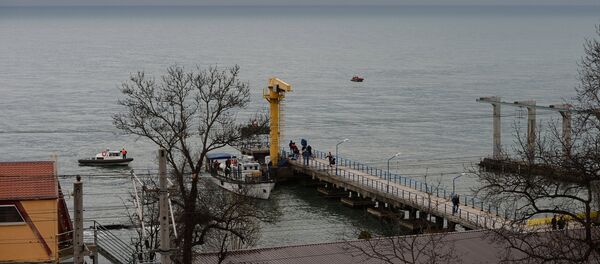 Поисково-спасательные работы на месте крушения самолёта Ту-154 Минобороны РФ в Сочи - Sputnik Беларусь