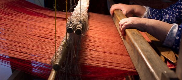 Ткацкі станок ці кросны Надзеі  Грыцук - Sputnik Беларусь