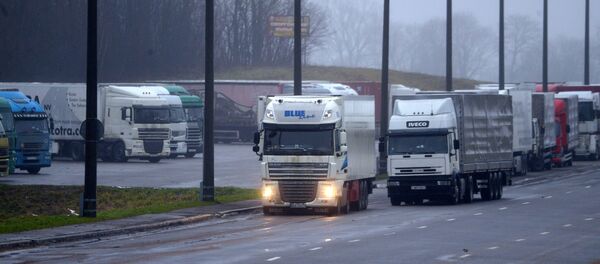 Фуры на пункте пропуска Каменный Лог - Sputnik Беларусь