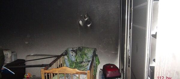 Квартира, где произошел пожар - Sputnik Беларусь