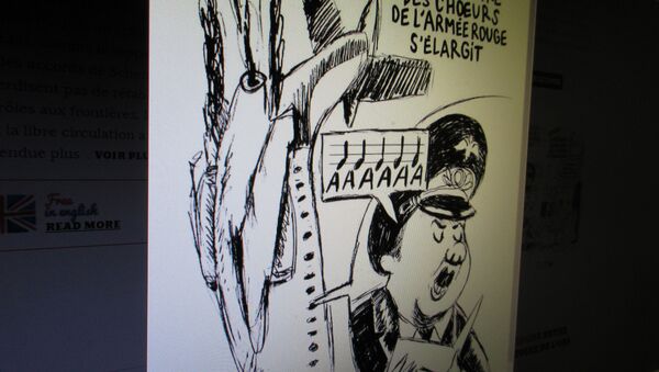 Карикатура на сайте Charlie Hebdo - Sputnik Беларусь