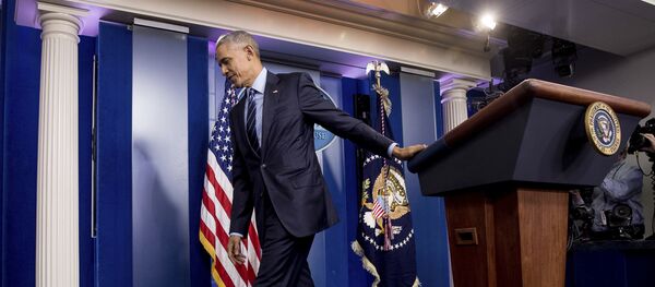 Президент Барак Обама в Белом доме - Sputnik Беларусь