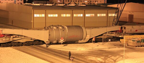 Корпус реактора БелАЭС в Островце Корпус реактора БелАЭС в Островце - Sputnik Беларусь