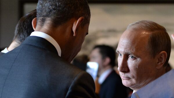 Президент США Барак Обама (слева) и президент РФ Владимир Путин - Sputnik Беларусь