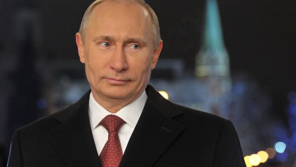 Новогоднее обращение президента РФ В.Путина - Sputnik Беларусь
