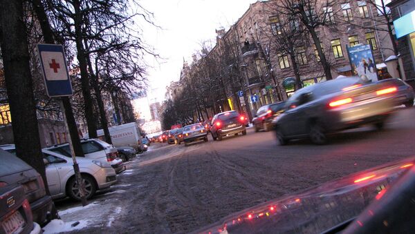 Автомобильное движение в Вильнюсе, архивное фото - Sputnik Беларусь