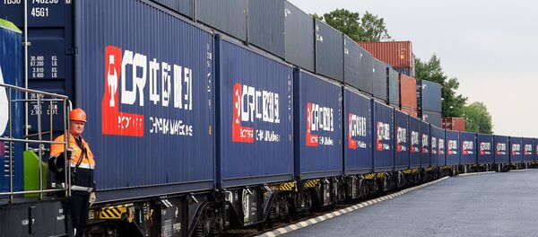 Поезд-контейнеровоз из Китая, архивное фото - Sputnik Беларусь