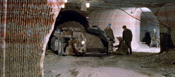 В забое шахты по добыче калийной соли, ПО Беларуськалий - Sputnik Беларусь