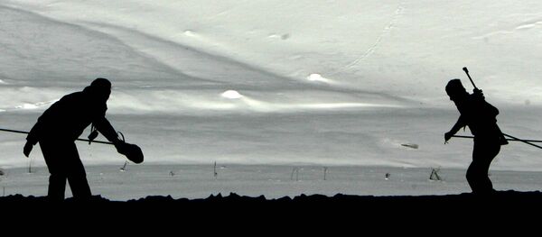 Биатлонисты на словацкой деревне Осрблье, архивное фото - Sputnik Беларусь