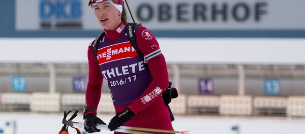 Белорусская биатлонистка Дарья Домрачева - Sputnik Беларусь