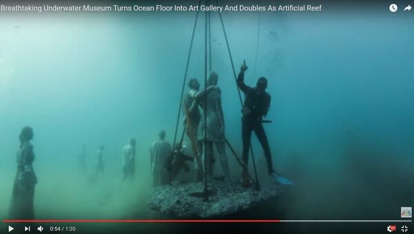 Подводные скульптуры: необычный музей открылся у острова Лансароте - Sputnik Беларусь