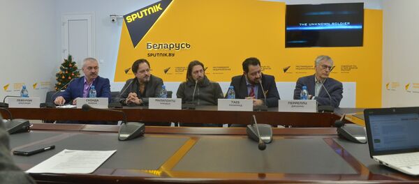 Пресс-конференция авторов кинопроекта Неизвестный солдат в МПЦ Sputnik Беларусь Пресс-конференция авторов кинопроекта Неизвестный солдат в МПЦ Sputnik Беларусь - Sputnik Беларусь