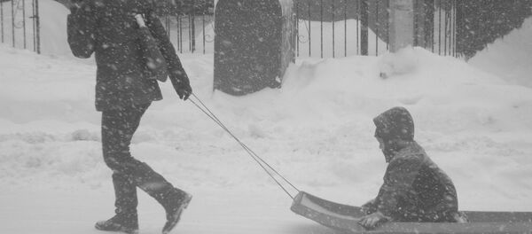 Сильная метель, архивное фото - Sputnik Беларусь