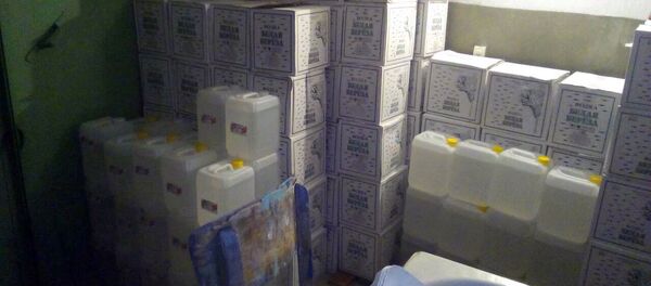 Спиртное, изъятое у жителя Мозыря - Sputnik Беларусь