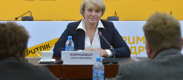 Начальник управления учета и распоряжения акциями ГКИ Анна Корниевич - Sputnik Беларусь