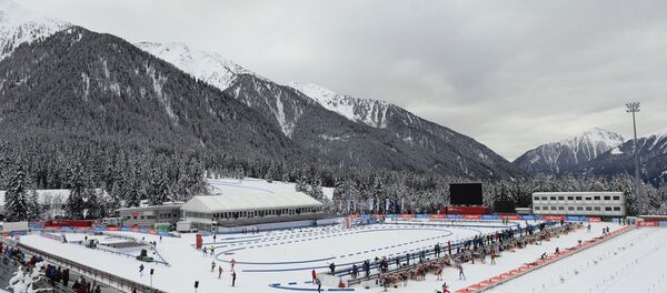 На стрельбище стадиона Sudtirol Arena - Sputnik Беларусь
