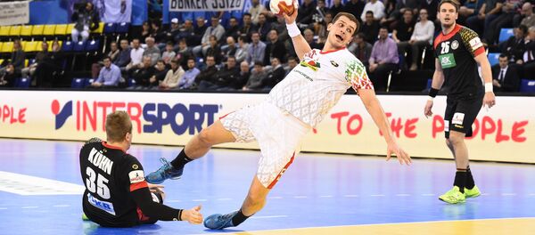 Игровой момент матча Беларусь - Германия - Sputnik Беларусь