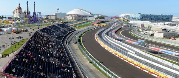 Трибуны на Гран-при России в Сочи, архивное фото - Sputnik Беларусь