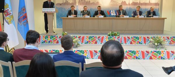 Пресс-конференция по ЧМ по хоккею 2021 Пресс-конференция по ЧМ по хоккею 2021 - Sputnik Беларусь