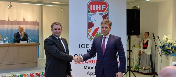 Мэры Минска и Риги Андрей Шорец и Нил Ушаков - Sputnik Беларусь