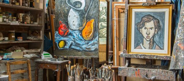 На выставу са сваімі карцінамі На выставу са сваімі карцінамі - Sputnik Беларусь