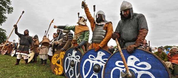 Рэканструкцыя эпохі вікінгаў, архіўнае фота - Sputnik Беларусь
