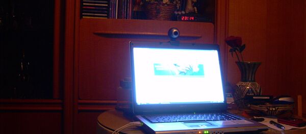 Включенный компьютер, архивное фото - Sputnik Беларусь