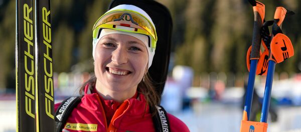 Дарья Домрачева в итальянском Антхольце - Sputnik Беларусь